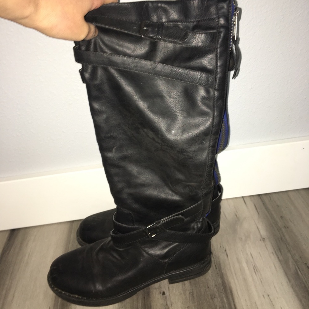 Tall black boots